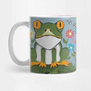 JUST Chillin Funny Frog Painting Mug